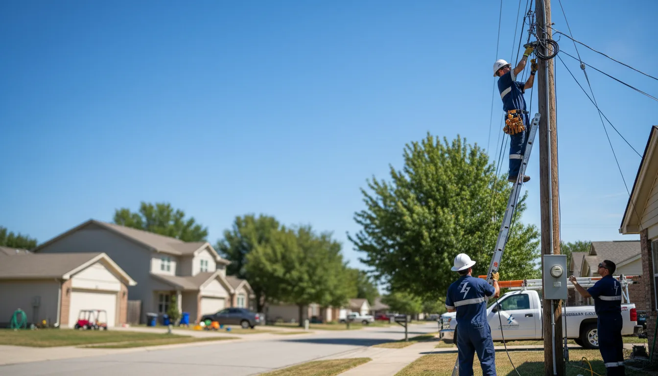 Residential electrician providing installation services in Grain Valley, MO